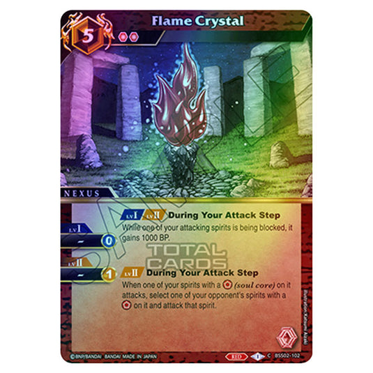 Battle Spirits Saga - False Gods - Flame Crystal (Common) - BSS02-102 (Foil)