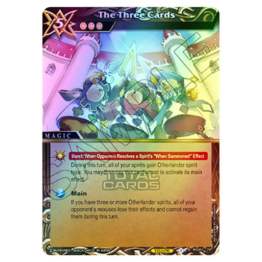 Battle Spirits Saga - False Gods - The Three Cards (Rare) - BSS02-128 (Foil)