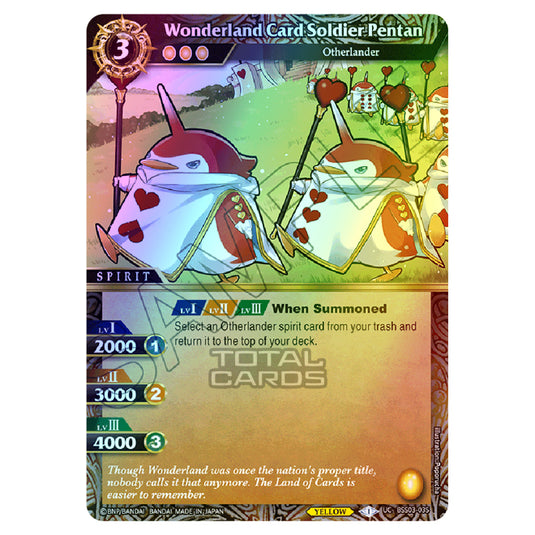 Battle Spirits Saga - Aquatic Invaders - Wonderland Card Soldier Pentan (Uncommon) - BSS03-035 (Foil)