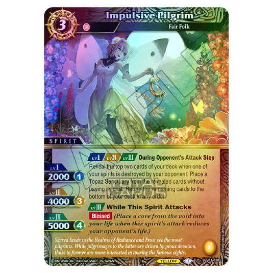 Battle Spirits Saga - Aquatic Invaders - Impulsive Pilgrim (Uncommon) - BSS03-038 (Foil)