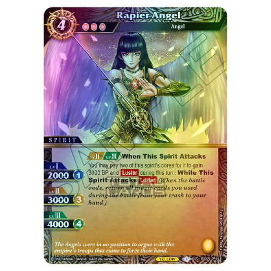 Battle Spirits Saga - Aquatic Invaders - Rapier Angel (Uncommon) - BSS03-042 (Foil)