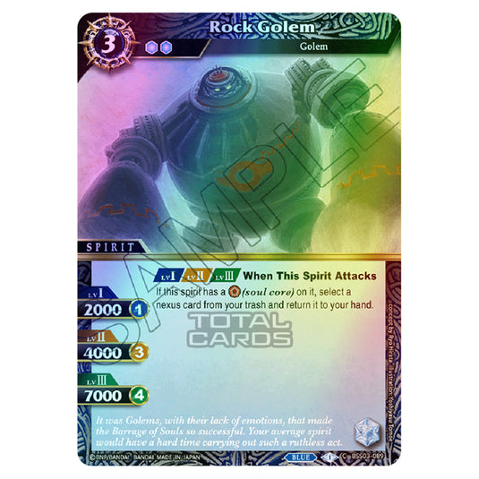 Battle Spirits Saga - Aquatic Invaders - Rock Golem (Common) - BSS03-089 (Foil)