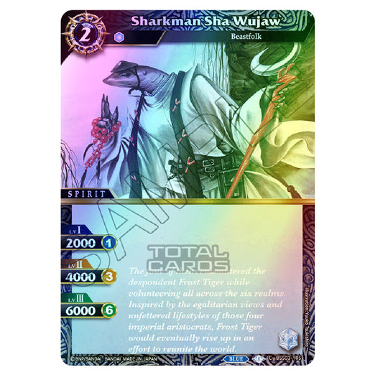 Battle Spirits Saga - Aquatic Invaders - Sharkman Sha Wujaw (Common) - BSS03-105 (Foil)