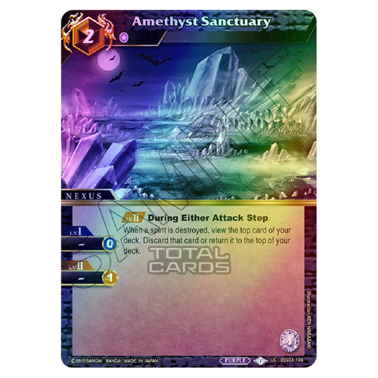 Battle Spirits Saga - Aquatic Invaders - Amethyst Sanctuary (Uncommon) - BSS03-108 (Foil)