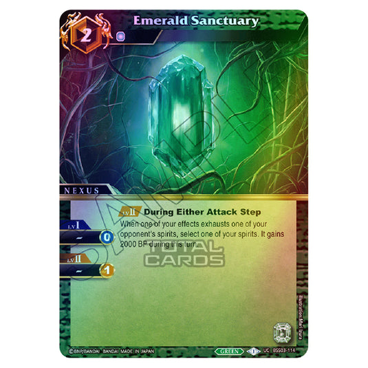 Battle Spirits Saga - Aquatic Invaders - Emerald Sanctuary (Uncommon) - BSS03-114 (Foil)