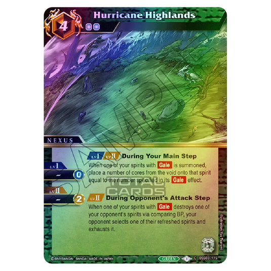 Battle Spirits Saga - Aquatic Invaders - Hurricane Highlands (Common) - BSS03-115 (Foil)