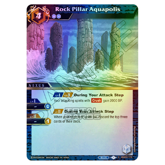 Battle Spirits Saga - Aquatic Invaders - Rock Pillar Aquapolis (Common) - BSS03-119 (Foil)