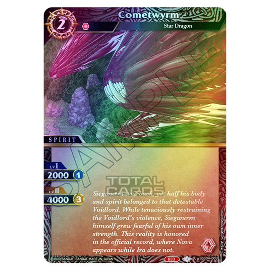 Battle Spirits Saga - BSS04 - Savior of Chaos - Cometwyrm (Common) - BSS04-003 (Foil)