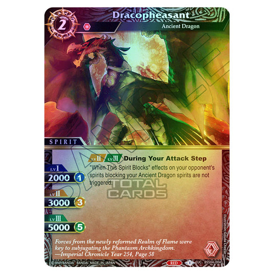 Battle Spirits Saga - BSS04 - Savior of Chaos - Dracopheasant (Uncommon) - BSS04-004 (Foil)