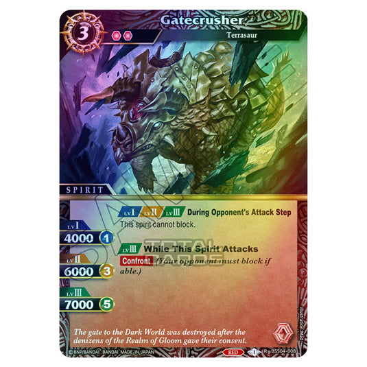 Battle Spirits Saga - BSS04 - Savior of Chaos - Gatecrusher (Rare) - BSS04-008 (Foil)