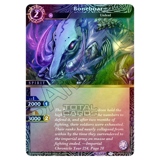 Battle Spirits Saga - BSS04 - Savior of Chaos - Boneboar (Common) - BSS04-027 (Foil)