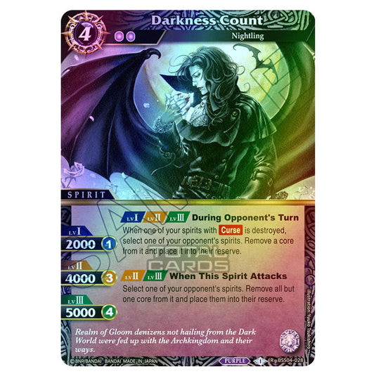 Battle Spirits Saga - BSS04 - Savior of Chaos - Darkness Count (Rare) - BSS04-028 (Foil)