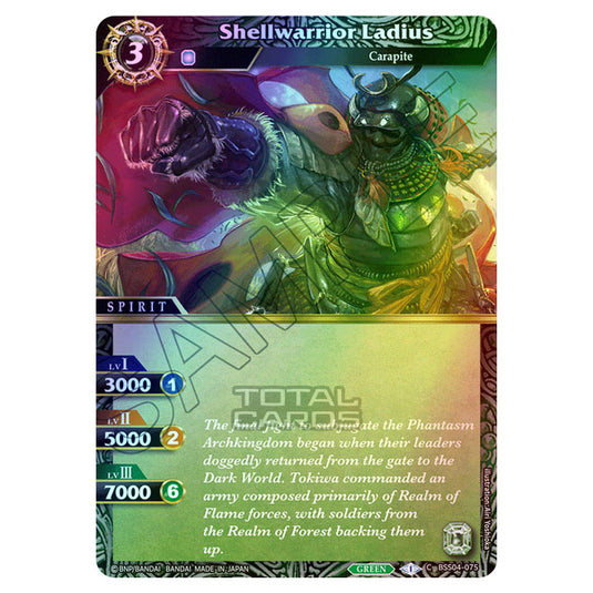 Battle Spirits Saga - BSS04 - Savior of Chaos - Shellwarrior Ladius (Common) - BSS04-075 (Foil)