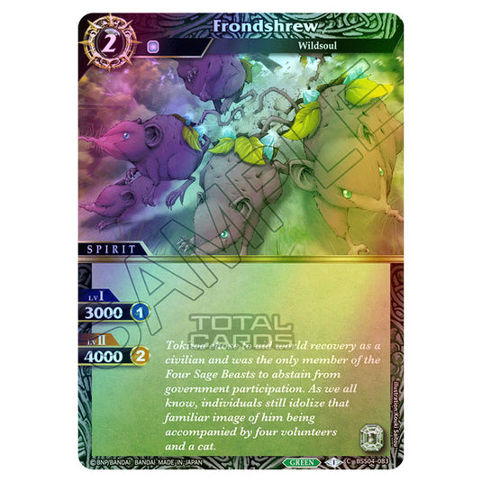 Battle Spirits Saga - BSS04 - Savior of Chaos - Frondshrew (Common) - BSS04-083 (Foil)