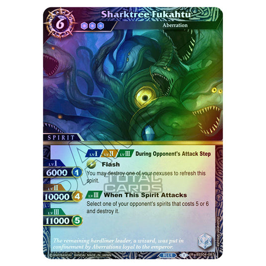 Battle Spirits Saga - BSS04 - Savior of Chaos - Sharktree Fukahtu (Rare) - BSS04-087 (Foil)