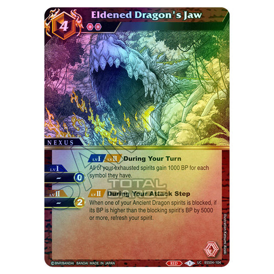 Battle Spirits Saga - BSS04 - Savior of Chaos - Eldened Dragon's Jaw (Uncommon) - BSS04-104 (Foil)