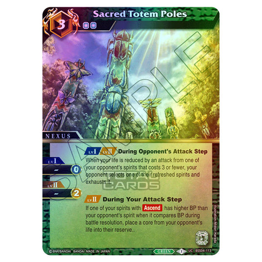 Battle Spirits Saga - BSS04 - Savior of Chaos - Sacred Totem Poles (Uncommon) - BSS04-113 (Foil)