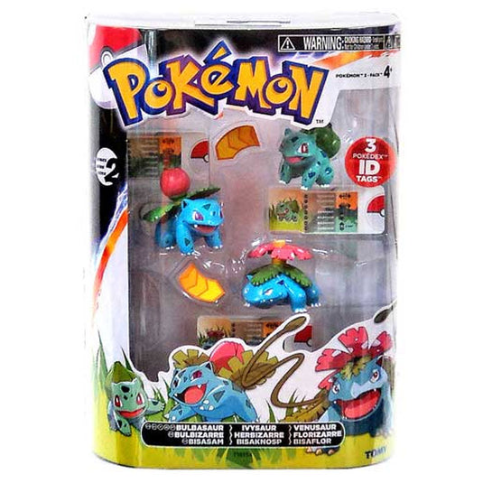 Pokemon - 3 Pack Evolution Figures - Bulbasaur, Ivysaur & Venusaur