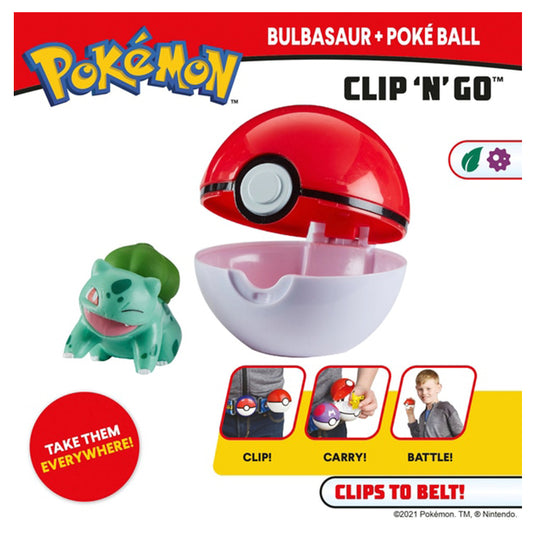 Pokemon - Clip 'n Go Set - Bulbasaur