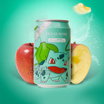 Ocean Bomb - Pokemon Bulbasaur - Apple Flavoured Sparkling Water (355ml)