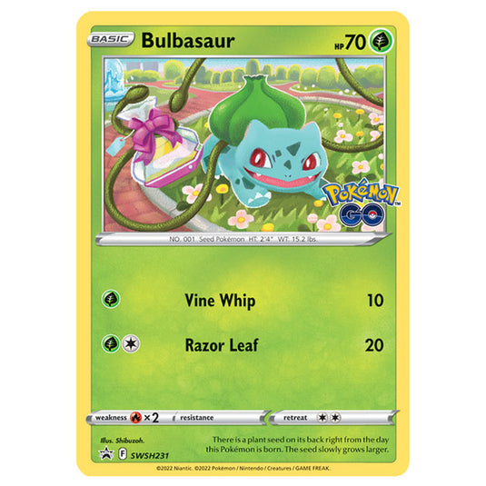 Pokemon - Sword & Shield - SWSH Black Star Promos - Bulbasaur - SWSH231