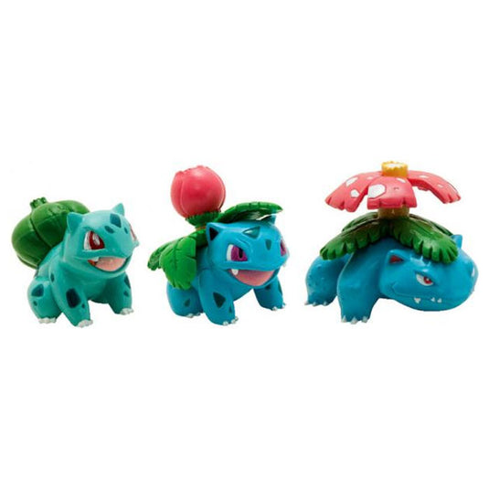 Pokemon - 3 Pack Evolution Figures - Bulbasaur, Ivysaur & Venusaur