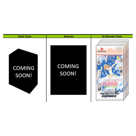 Bushiroad Supply Set - Weiss/Schwarz - Cardcaptor Sakura : Clear Card