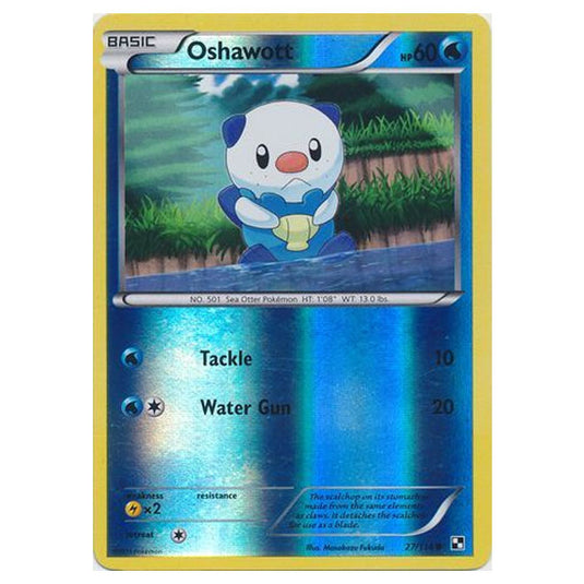 Pokemon - Black & White - (Reverse Holo) Oshawott 27/114