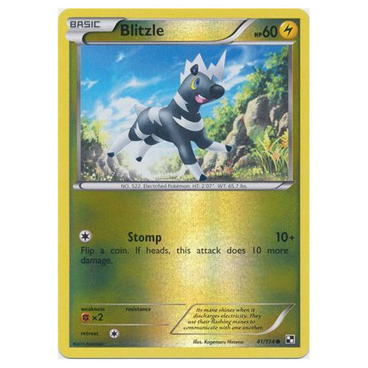 Pokemon - Black & White - (Reverse Holo) Blitzle 41/114