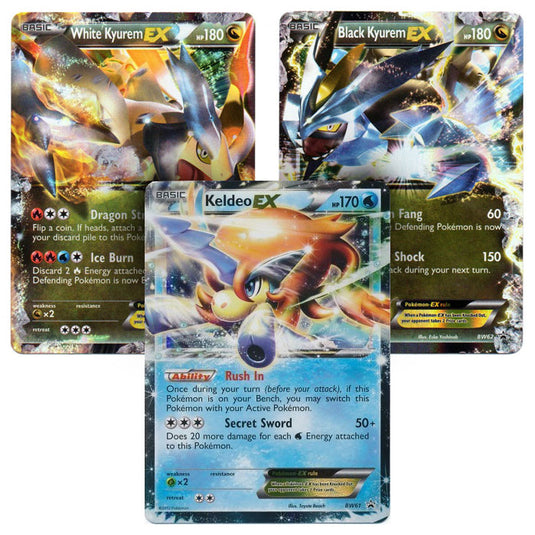 Pokemon - Spring Tin Promos (Keldeo, Black Kyurem & White Kyurem) BW61 + BW62 + BW63