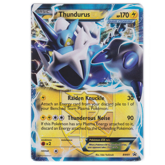 Pokemon - Black & White - BW Black Star Promos - Thundurus EX - BW81 Pokemon - Black & White - BW Black Star Promos - Thundurus EX - BW81