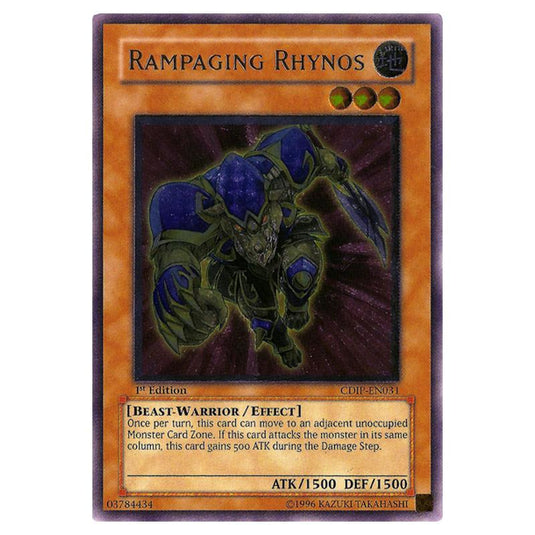 Yu-Gi-Oh! - Cyberdark Impact - Rampaging Rhynos (Ultimate Rare) CDIP-EN031