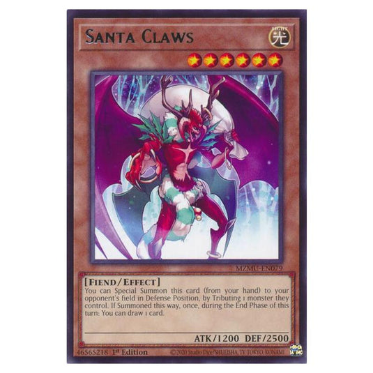 Yu-Gi-Oh! - Maze of Muertos - Santa Claws (Rare) - MZMU-EN079