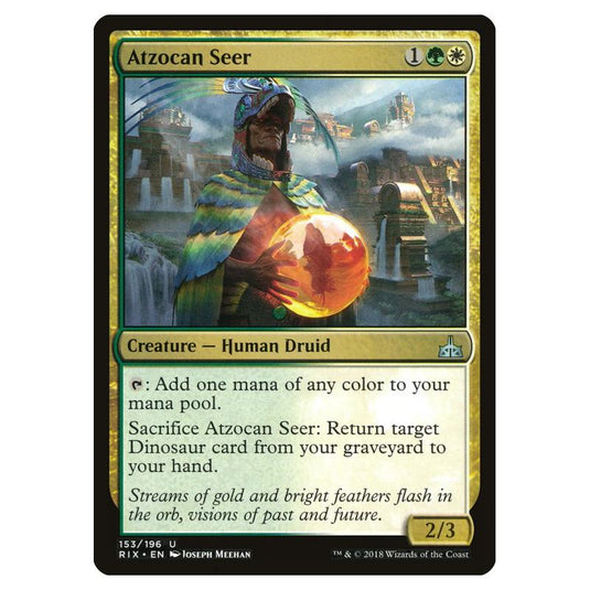 Magic The Gathering - Rivals Of Ixalan - Atzocan Seer - 153/196 (Foil)