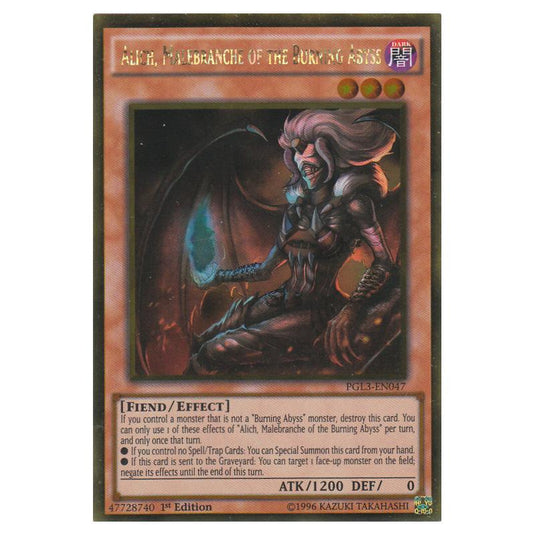 Yu-Gi-Oh! - Premium Gold - Infinite Gold - Alich, Malebranche of the Burning Abyss (Gold Rare) PGL3-EN047