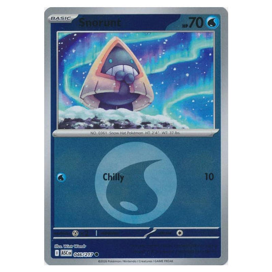 Pokemon - Mega Evolution - Ascended Heroes - Energy Reverse Holo - Snorunt - 046/217
