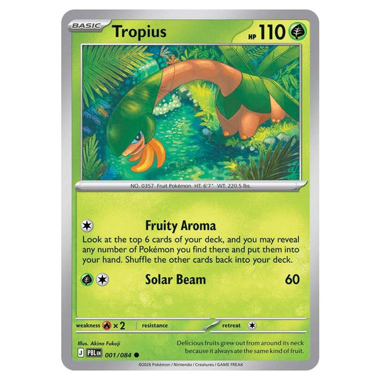 Pokemon - Mega Evolution - Pitch Black - Tropius - 001/084