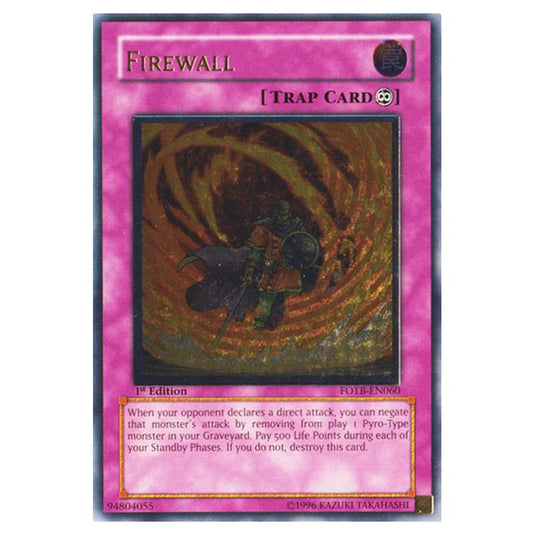 Yu-Gi-Oh! - Force of the Breaker - Firewall (Ultimate Rare) FOTB-EN060
