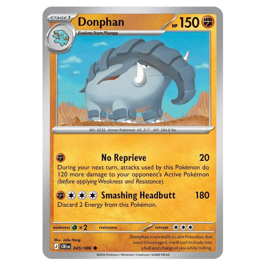 Pokemon - Mega Evolution - Chaos Rising - Donphan - 045/086