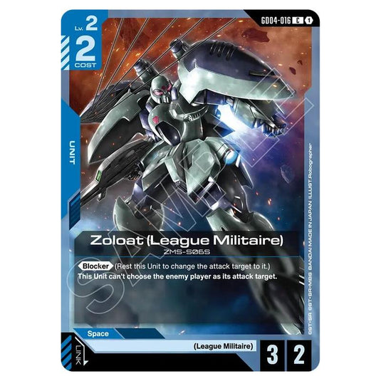 Gundam Card Game - GD-04: Phantom Aria - Zoloat (League Militaire) (C) - GD04-016