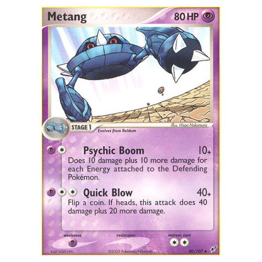 Pokemon - EX Deoxys - Metang - 040/107