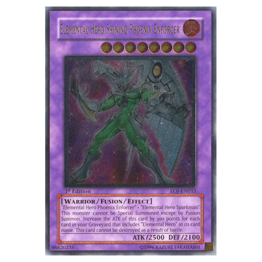 Yu-Gi-Oh! - Enemy of Justice - Elemental HERO Shining Phoenix Enforcer (Ultimate Rare) EOJ-EN033