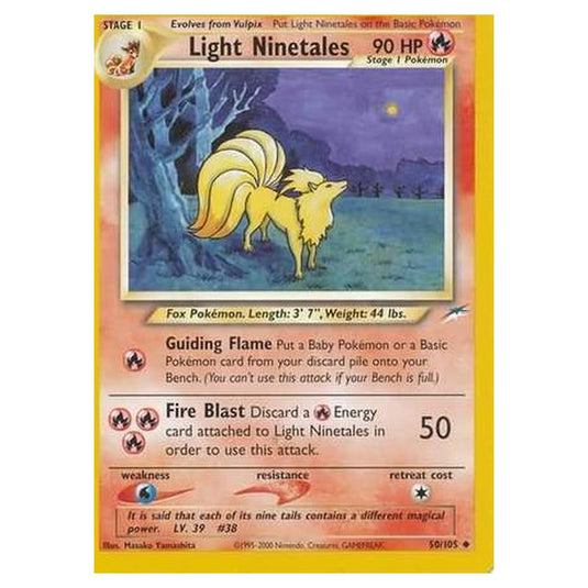 Pokemon - Neo Destiny - Light Ninetales - 050/105