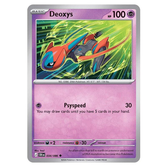 Pokemon - Mega Evolution - Chaos Rising - Deoxys - 034/086
