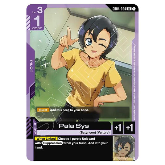 Gundam Card Game - GD-04: Phantom Aria - Pala Sys (U) - GD04-094