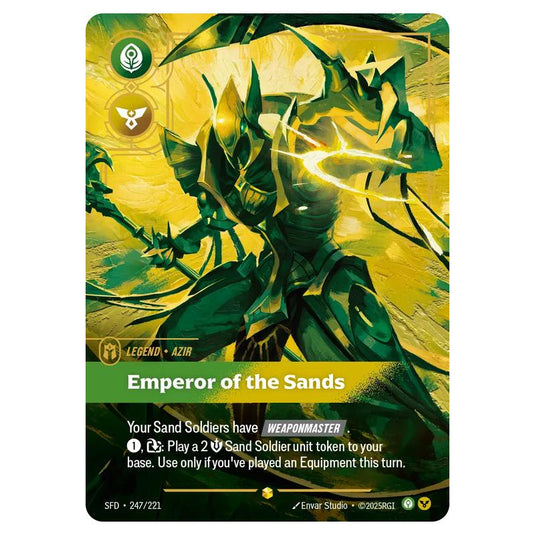 Riftbound: League of Legends TCG - Spiritforged - Azir - Emperor of the Sands - 247/221