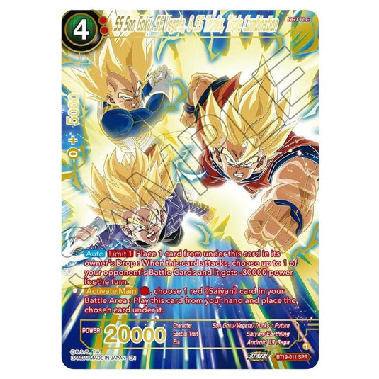 Dragon Ball Super - Fighter's Ambition - SS Son Goku, SS Vegeta, & SS Trunks, Triple Combination - BT19-011sp