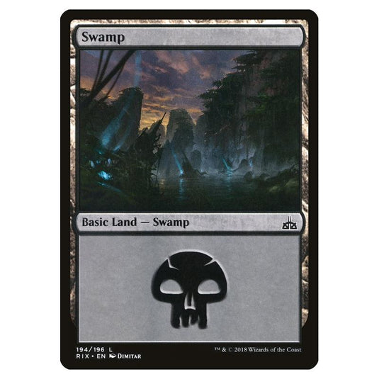 Magic The Gathering - Rivals Of Ixalan - Swamp - 194/196 (Foil)