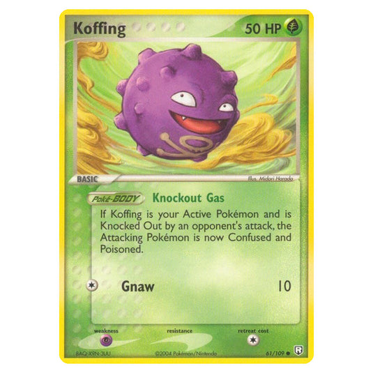 Pokemon - EX Team Rocket Returns - Koffing - 061/109