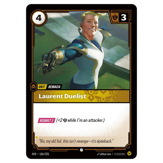 Riftbound: League of Legends TCG - Spiritforged - Laurent Duelist - 156/221